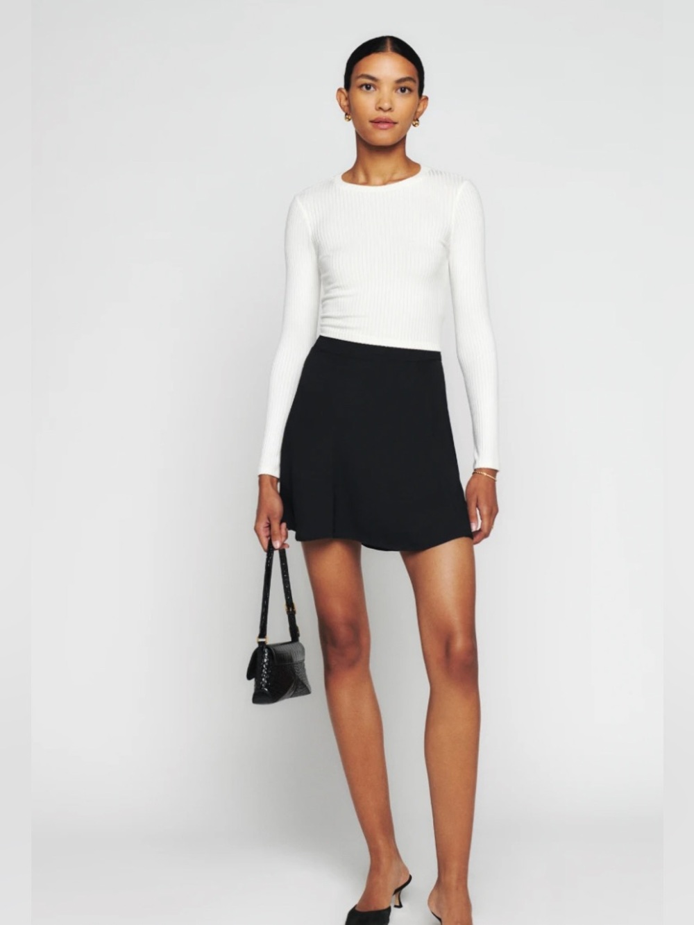 NWT Reformation Flounce Mini Skirt